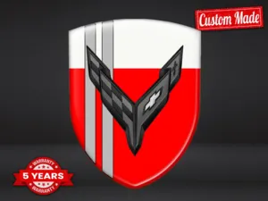 Corvette Pegatinas Logo Vinilo Resistentes Universal Alta Calidad